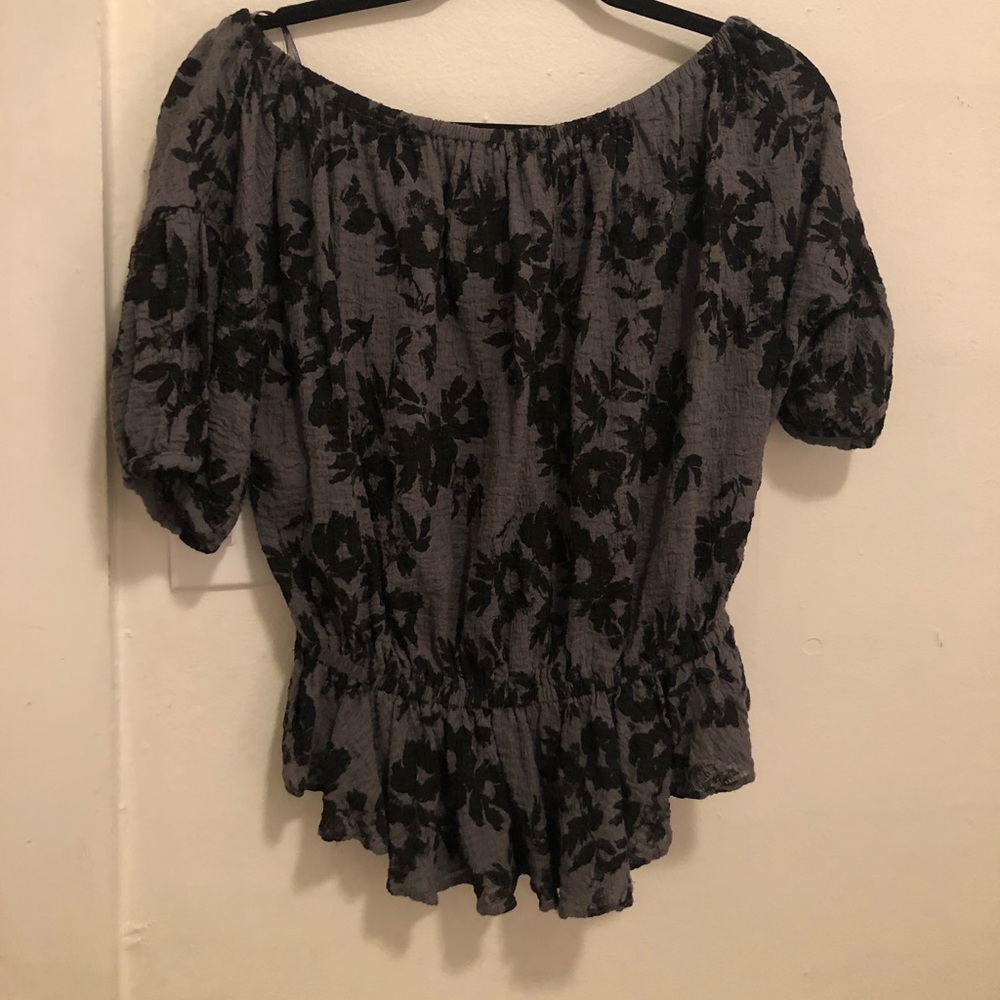 Floral off the shoulder top